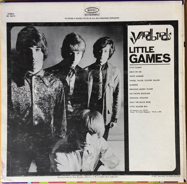 Yardbirds , The - Little Games- Used LP