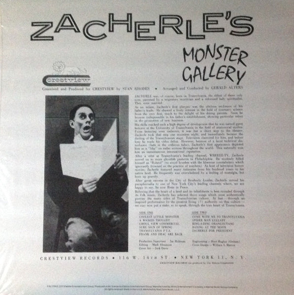 John Zacherle – Zacherle's Monster Gallery [Pumpkin Splatter] - New LP