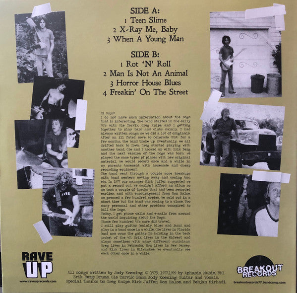 Dogs, The- Teen Slime: Original 1973 / 1977 Recordings [IMPORT] - New LP
