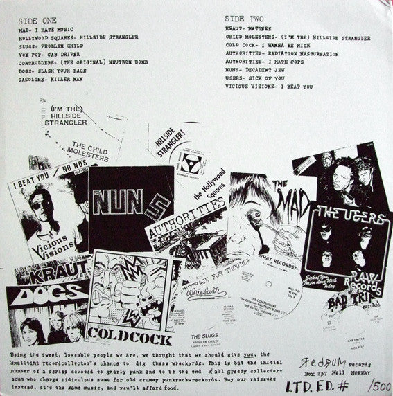 Various Artists – Killed By Death #1 (Rare Punk '77 - 82) – New LP