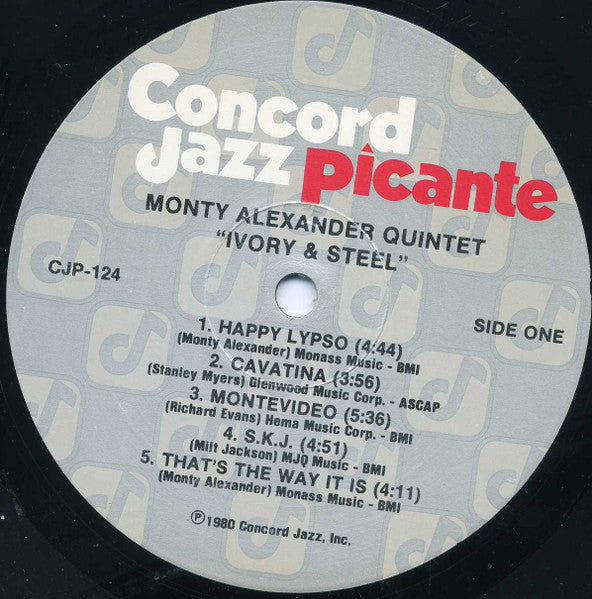 Monty Alexander Quintet, The – Ivory & Steel - Used LP