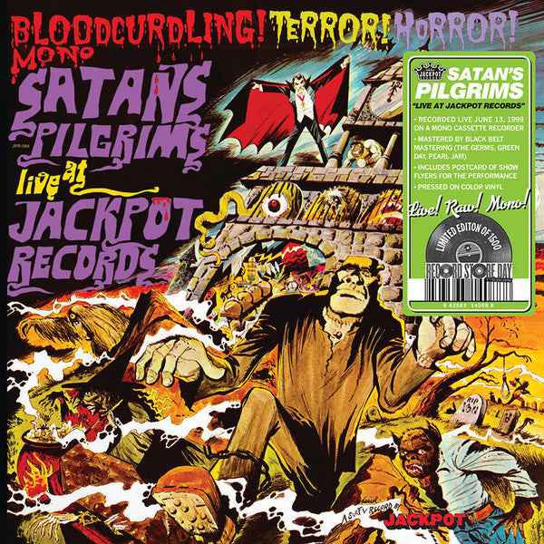 Satan's Pilgrims -  Live at Jackpot Records [LIME GREEN VINYL] - New LP