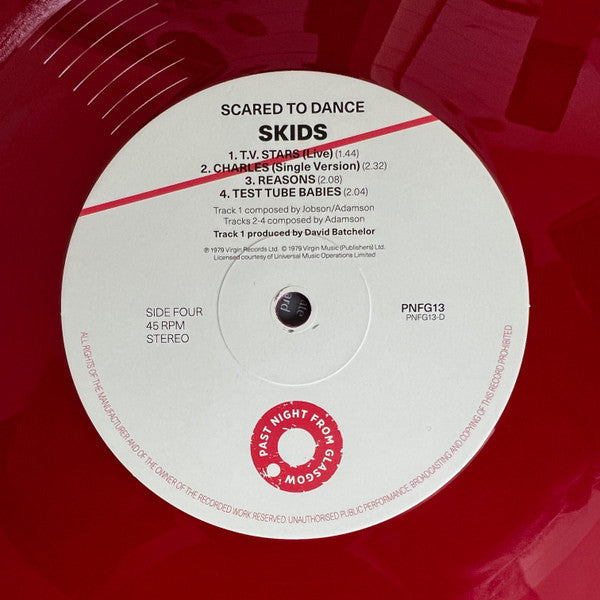 Skids - Scared to Dance [2xLP RED VINYL IMPORT] - New LP