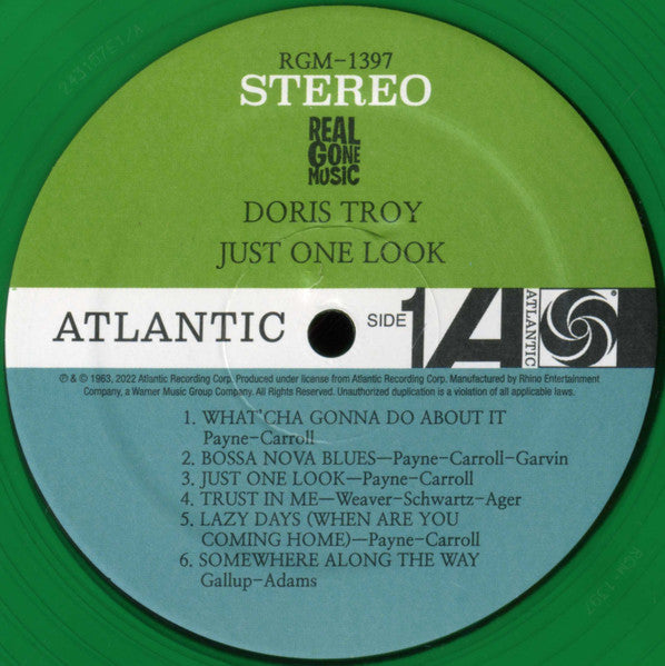 Troy, Doris ‎– Sings Just One Look & other Memorable Selections
