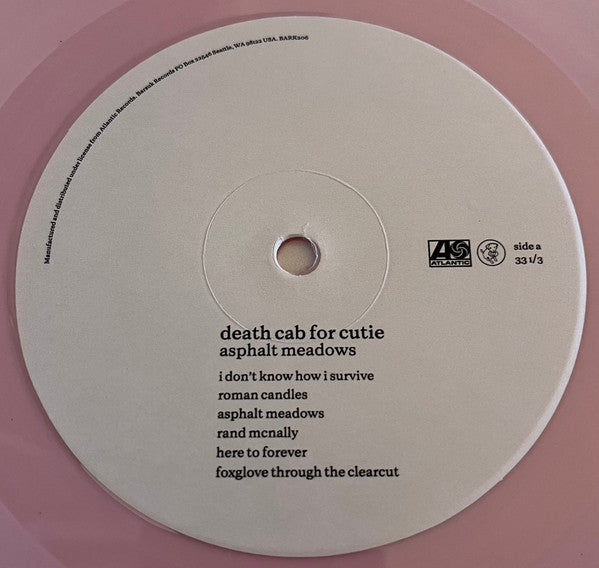 Death Cab For Cutie -  Asphalt Meadows [PINK VINYL] - New LP