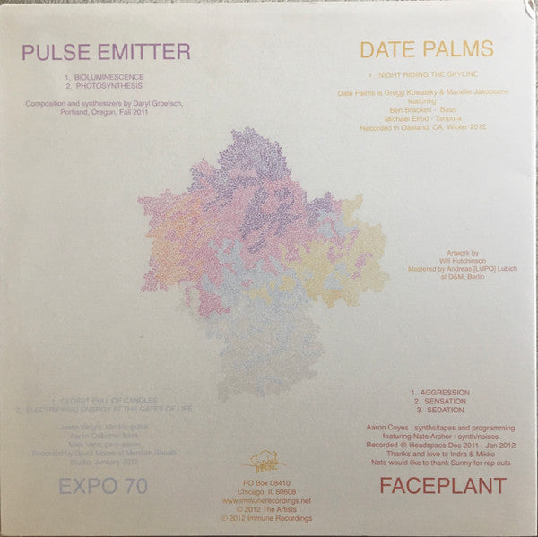 Pulse Emitter / Date Palms / Expo Seventy / Faceplant – split [2xLP] - New LP