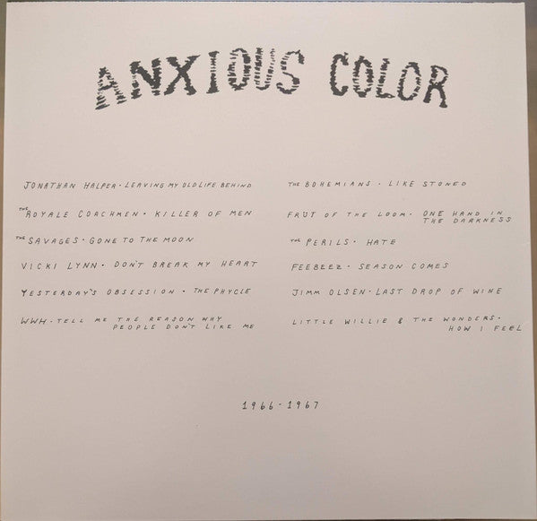 Various Artists – Anxious Color – New  LP