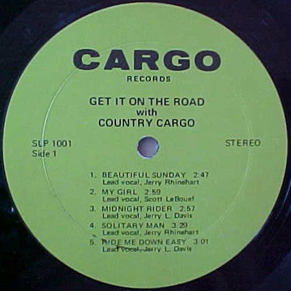 Country Cargo - Get It On the Road With Country Cargo - Used LP