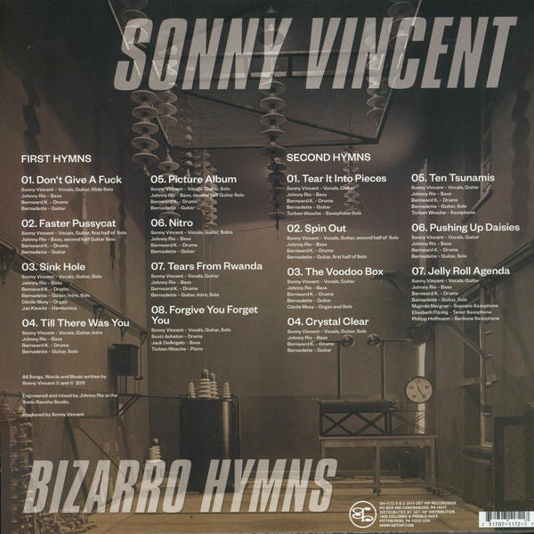 Vincent, Sonny – Bizarro Hymns [BLUE VINYL] – New LP