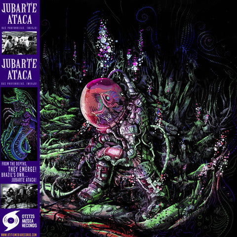 Jubarte Ataca - Das Profundezas, Emerjo [Green/Black Splatter Vinyl; Surf Rock; Brazil] – New LP