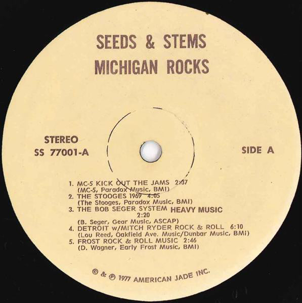 Various Artists – Michigan Rocks – Used LP