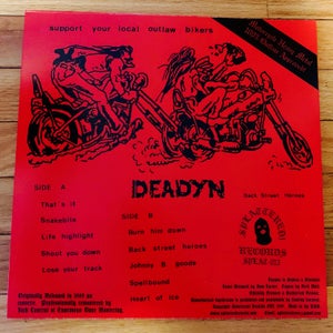 Deadyn - Back Street Heroes [RED VINYL 1989 Italian BIKER METAL] - New LP
