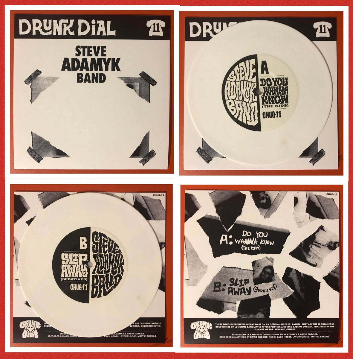 Dial 11 Drunk Dial #11 - Steve Adamyk Band (white vinyl: Green Noise exclusive ...
